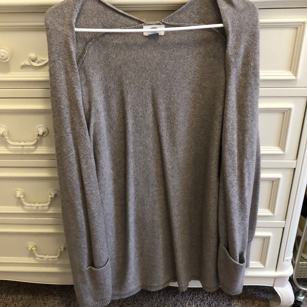 Grey Old Navy cardigan